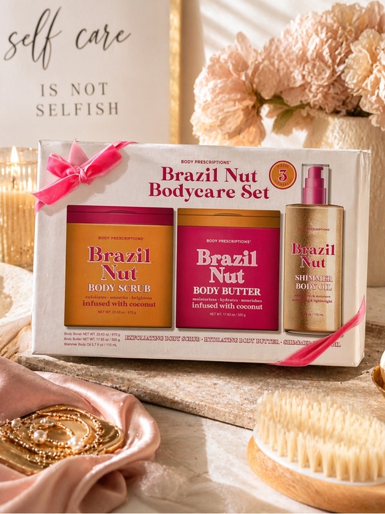 Brazil nut Other - Brazil Nut Bodycare Set 3pc Body Scrub Butter Oil Coconut Hydrating Gift Set New